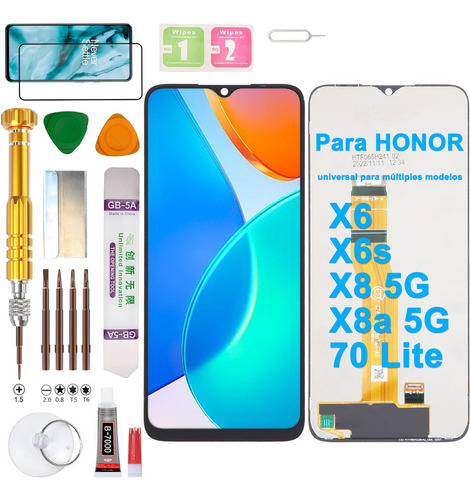 Pantalla Para Honor X6 Vne-lx3/ X6s / X8a Versión 5g Rbn-nx3