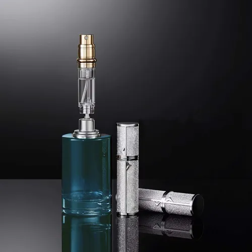 Botella De Perfume En Aerosol De Viaje Recargable, 5 Ml, Pie