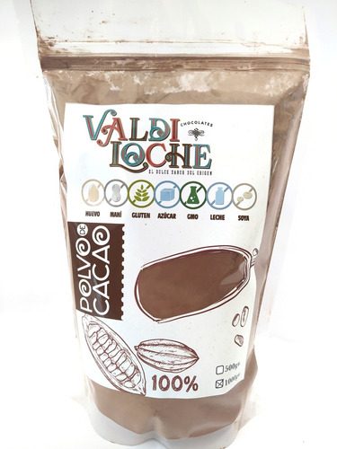Imagen 1 de 4 de Polvo Cacao 100% Natural 700g