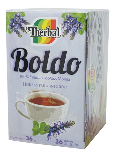 Imagen 5 de 5 de Te Boldo (36 Sobres) Therbal