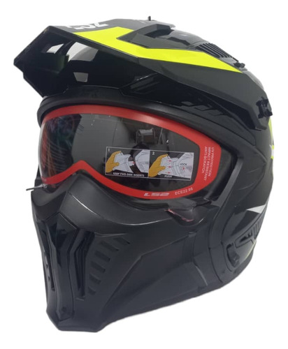 Casco Ls2 Drifter Triality Doble Proposito 