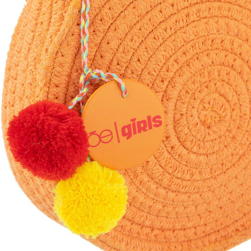 Bolsa Crossbody Cloe Girls Tejido Color Naranja
