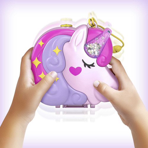 Fiesta de té con microunicornios Polly Pocket, Mattel