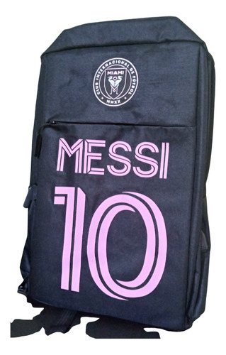 Mochila Escolar/liceal Notebk- Inter Miami -messi 10- 