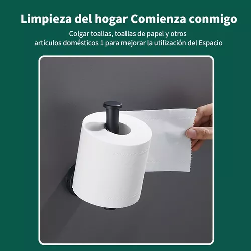 Portarrollos para Papel Higiénico, Portarrollos Baño, Acero Inoxidable  SUS304, Porta Rollos de Papel Higienico con el Teléfono Móvil Estante de  Almacenamiento (Negro)