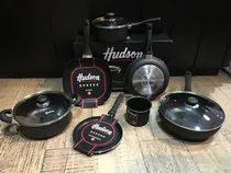 Comprar Set De Olla Sartén Panquequera Bifera Wok Hudson Teflon