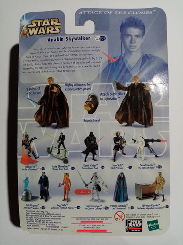 Star Wars Saga Azul Attack Clones Anakin Skywalker Ceremony (Usado)