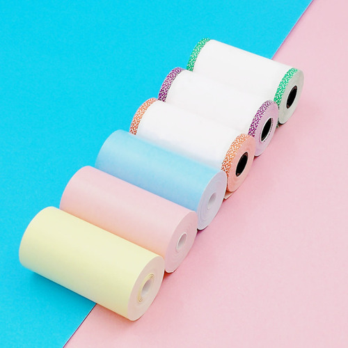 Portable Carta Termica 57x30 Label Adhesive 6 Colors 220g