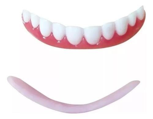 Nuevo 2 Juegos De Dentaduras Postizas De Silicona Simuladas