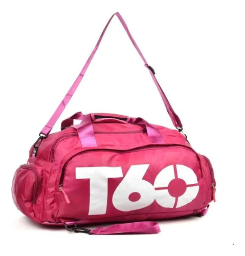 Bolsa Transversal Feminino Masculino Viagem Academia Fitness Cor Pink