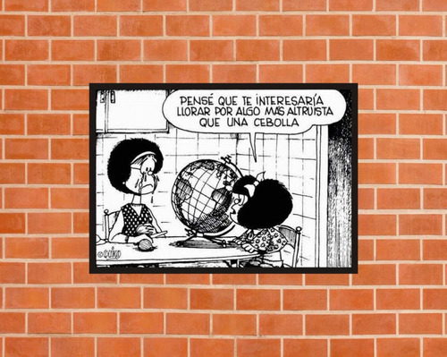 Cuadro Decorativo Con Marco Calidad A1 Regalo Mafalda 003