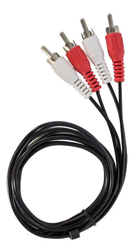 Imagen 1 de 4 de Cable De Audio Con 2 Plug Rca A 2 Plug Rca 3.60 Mts