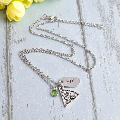 Sjx Collar Mejores Amigos Set 6 Piezas Bff Color Plateado