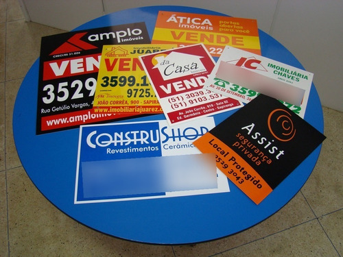 Placa Imobiliária Casa Personalizado Vende Aluga Pvc 30x40cm