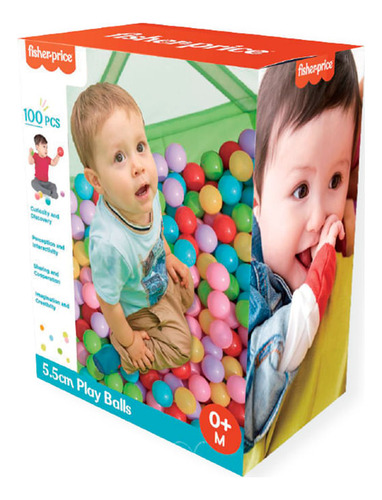 Fisher Price Bola 5 Cm Oceano 100 Unidades