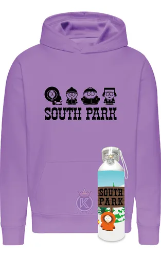 comprar Poleron South Park + Botella En Aluminio - Stan, Kyle, Kenny Y Cartman - Dibujos Animados - Estampaking 
