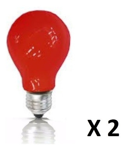 Bombillo Incandescente Rojo 130v E27 
