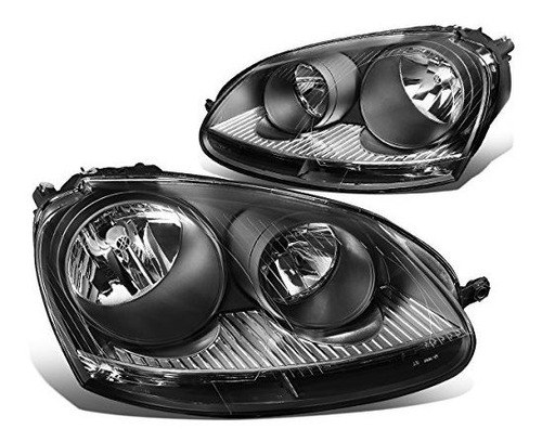 Dna Motoring Hl-oh-vw05-bk Reemplazo De Faros Delanteros De 