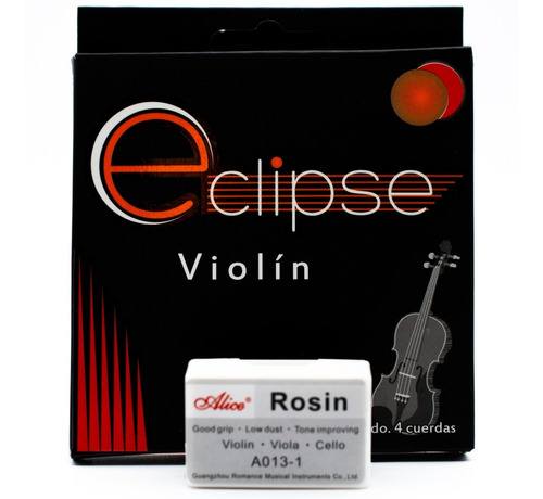 Cuerdas Para Violin 4/4 Eclipse Gratis Brea Alice 