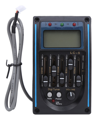Ajuste Do Equalizador Lcd Do Captador De Guitarra Acústica D