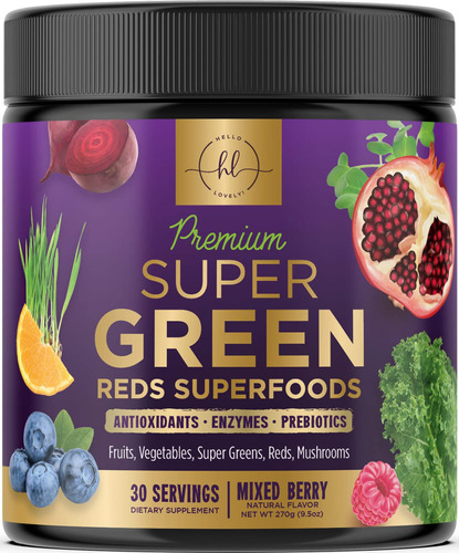 Greens Powder Superfood - Mezcla De Batidos Super Greens Ble