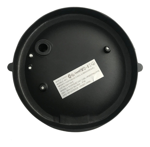 Aplique Tortuga Aluminio Y Vidrio Redonda Fundición E27negra