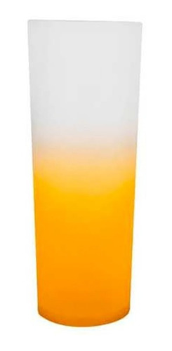 Copo Long Drink Degrade Laranja Fluorescente 250 Ml 10 Und