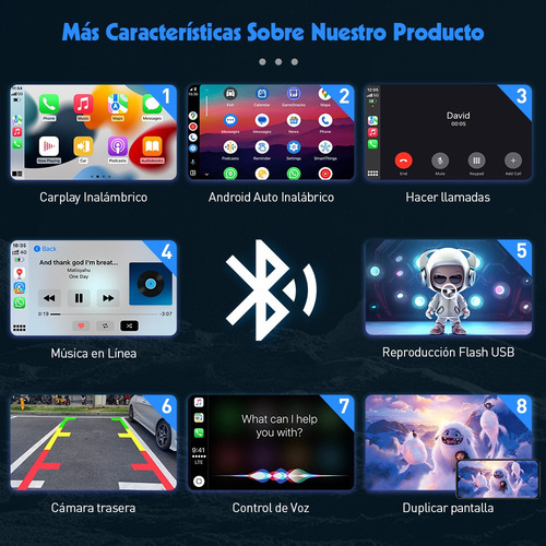 Caixa De Complemento Carplay Sem Fio Gps Para Toyota Com