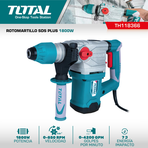 Rotomartillo 1800w Total Sds Plus 7.0j