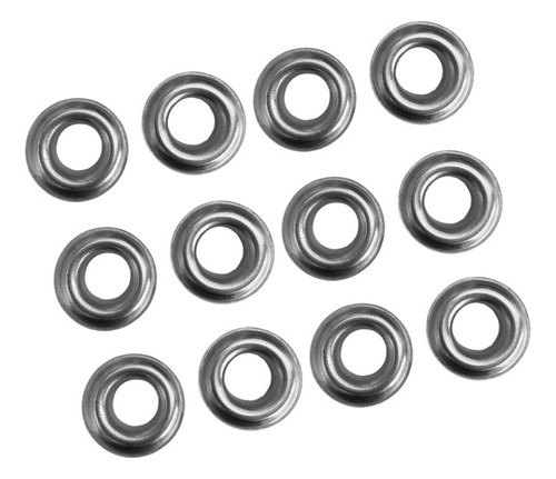 Ojillo Lona 3 Inoxidable Aluminio 200 Pzas 12 Mm