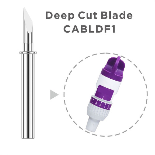 Paquete De 2 Cables Deep Cut Blade Df1 Para Brother Scanncut