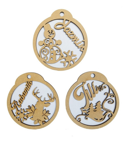 Esferas Personalizada Navideña Con Nombre 10cm Regalo R