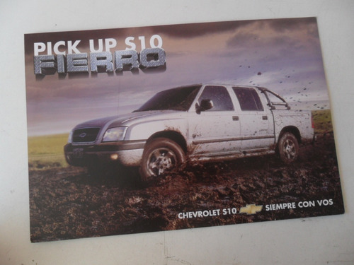 Folleto Chevrolet S10 Antiguo Catalogo Pick Up Brava