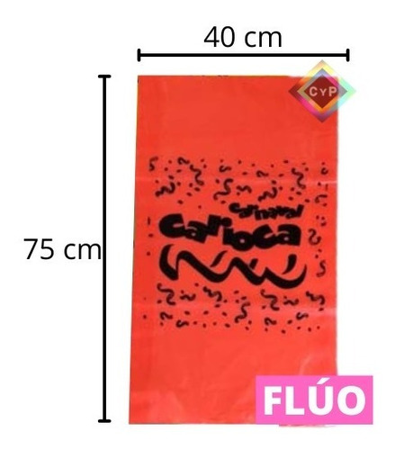 Imagen 5 de 10 de Bolsa Cotillon Carioca Fluo X 10 - Fiestas Carnaval Carioca