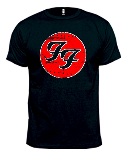 Remera Foo Fighters Logo Grunge Rock Metal Algodón Premium