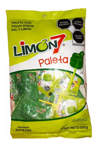 Limón 7 Paleta Con Sal Pikemex - g a $156