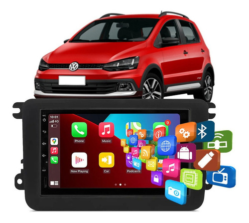 Kit Multimídia Android Bluetooth Gps Volkswagen Fox Xtreme
