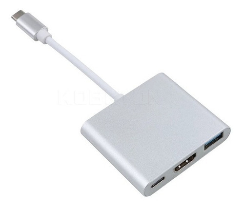 Adaptador Usb-c X Hdmi 4k Pd Usb 3.0 Compativel Android