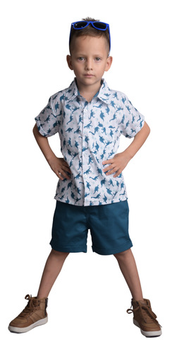 Camisa Para Niño Conjutno Con Short Para Niño 