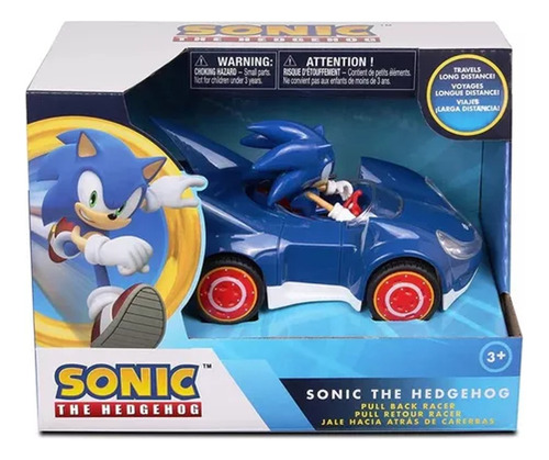 Vehiculo 9cm Pull Back Sonic The Hedgehog All Stars