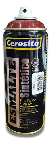 Spray Aerosol Ceresita Esm. Sintético Secado Rápido 440 C.c. Color Terracota
