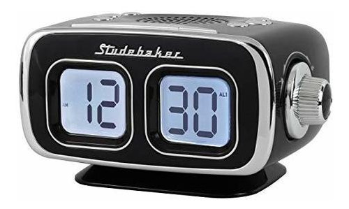 Reloj Despertador - Studebaker Pantalla Grande Lcd Am-fm Rel