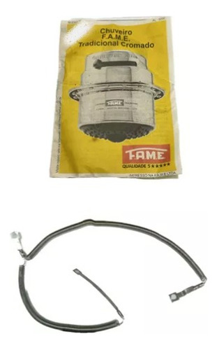Resistência P/ Chuveiro Fame Tradicional Antigo 127v 4200w Preto Cromado