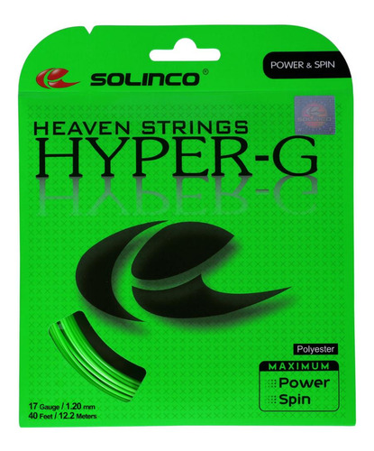 Corda Solinco Hyper G 17l 1.20mm Verde - Set Individual