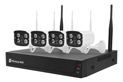 Imagen 3 de 9 de 4ch 1080p Hd Wifi Nvr Kit Con 4 Unids 1080p 2.0mp Inalámbric
