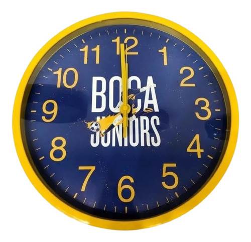 Reloj De Pared Del Club Boca Juniors 30cm Licencia Oficial