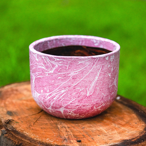 Maceta De Barro Grueso Rosa Chicle Maceta Barro Rosa