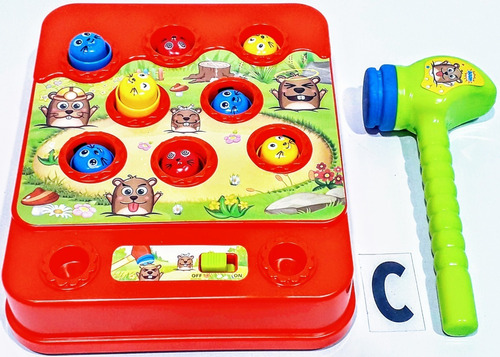 Juego Nene/a Golpea Al Topo Martillo Sonido Juguetes Pacho's