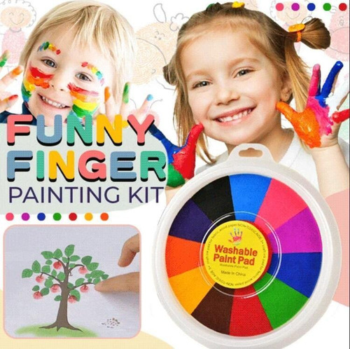 Kit De Pintura Dactilar Lavable Toys Montessori Toys
