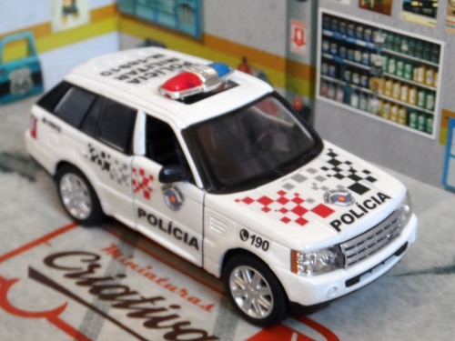 Miniatura Range Rover Sport Polícia Militar Sp - Em Metal